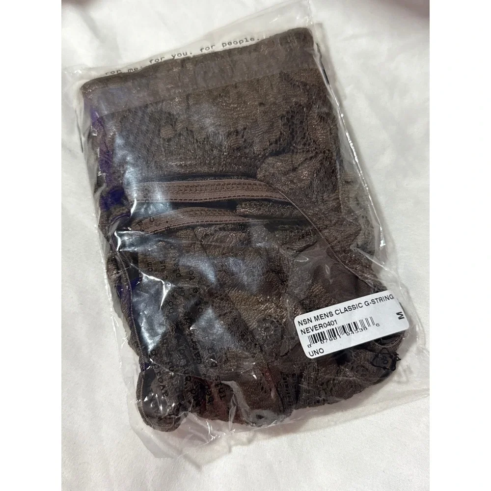 Cosabella Never Say Never Men's Classic Lace G-String UNO NWT Size M